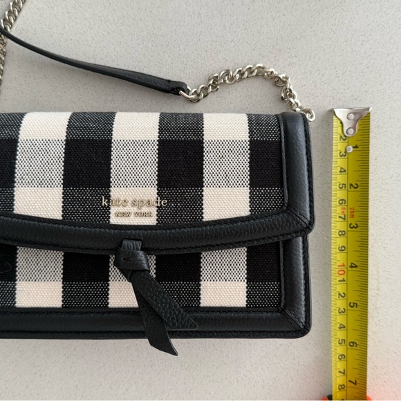 NWT Kate Spade Black and White Checkered Crossbody Bag - Picture 9 of 12